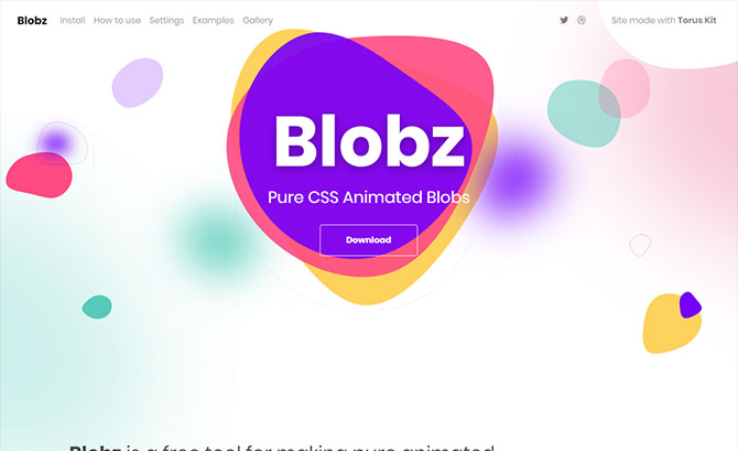Blobz - Pure CSS Animated Blob