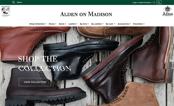 Alden Shoes on Madison
