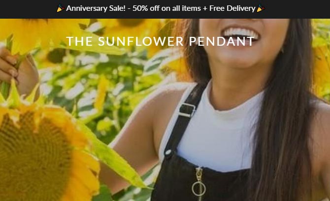 Sunflower Pendant