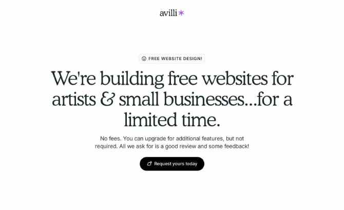 Free websites by Avilli