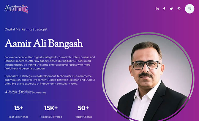 Aamir Ali Portfolio
